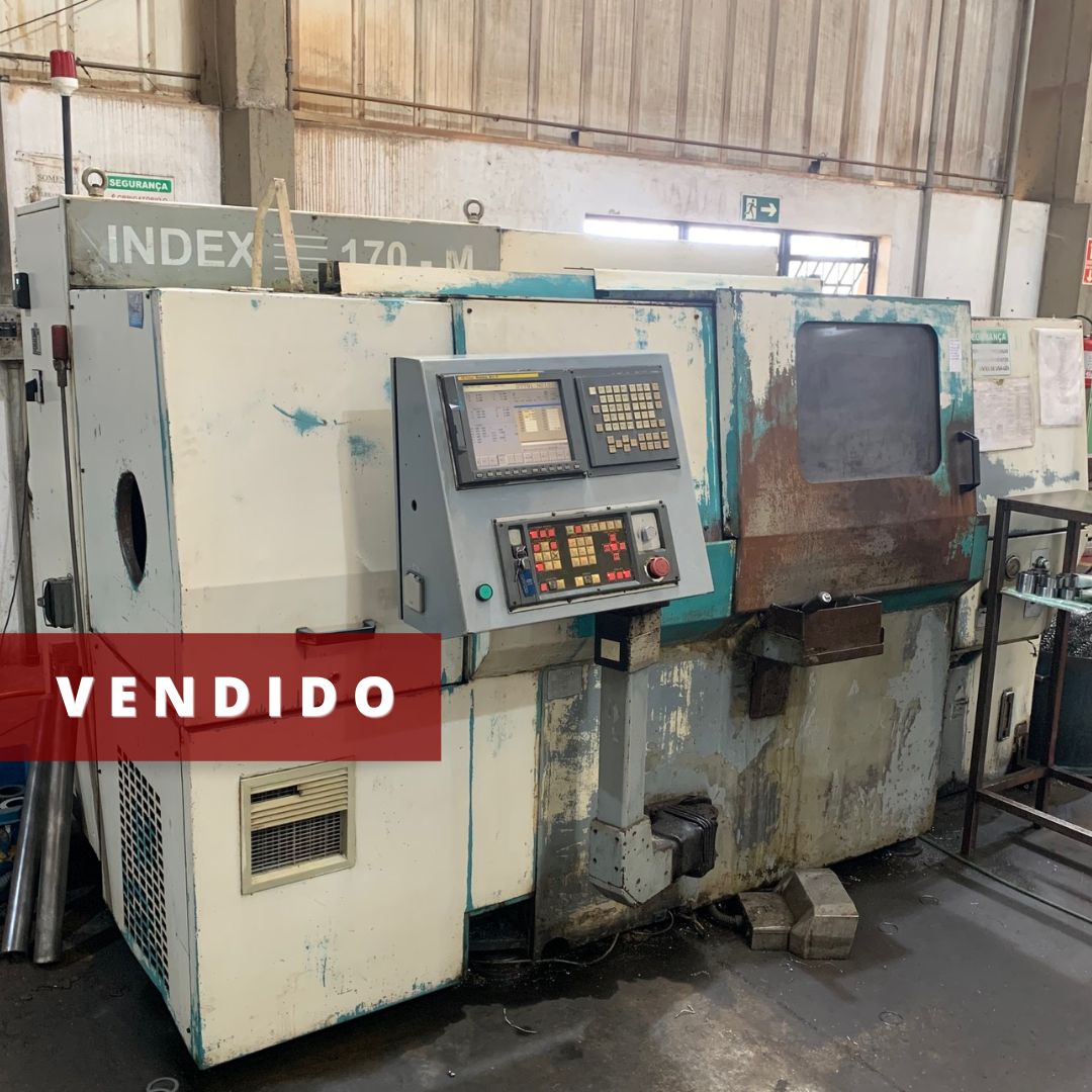 TORNO CNC INDEX MC 170M COM FERRAMENTA  ACIONADA ANO 2000